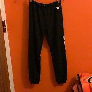 PINK black sweatpants size XS